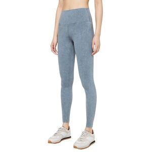 Lululemon Wunder Under High Rise Tight Leggings Washed Moon Blue Size 8